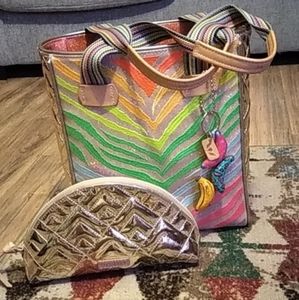 Consuela chica handbag and large cosmetic bag! Charm not included!